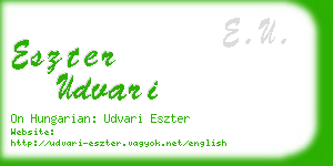 eszter udvari business card